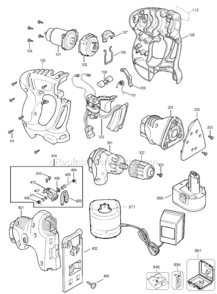 Part Location Diagram of 149518-01 DeWALT Screw